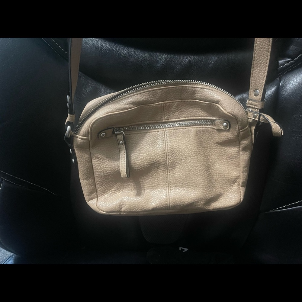 Small tan crossbody